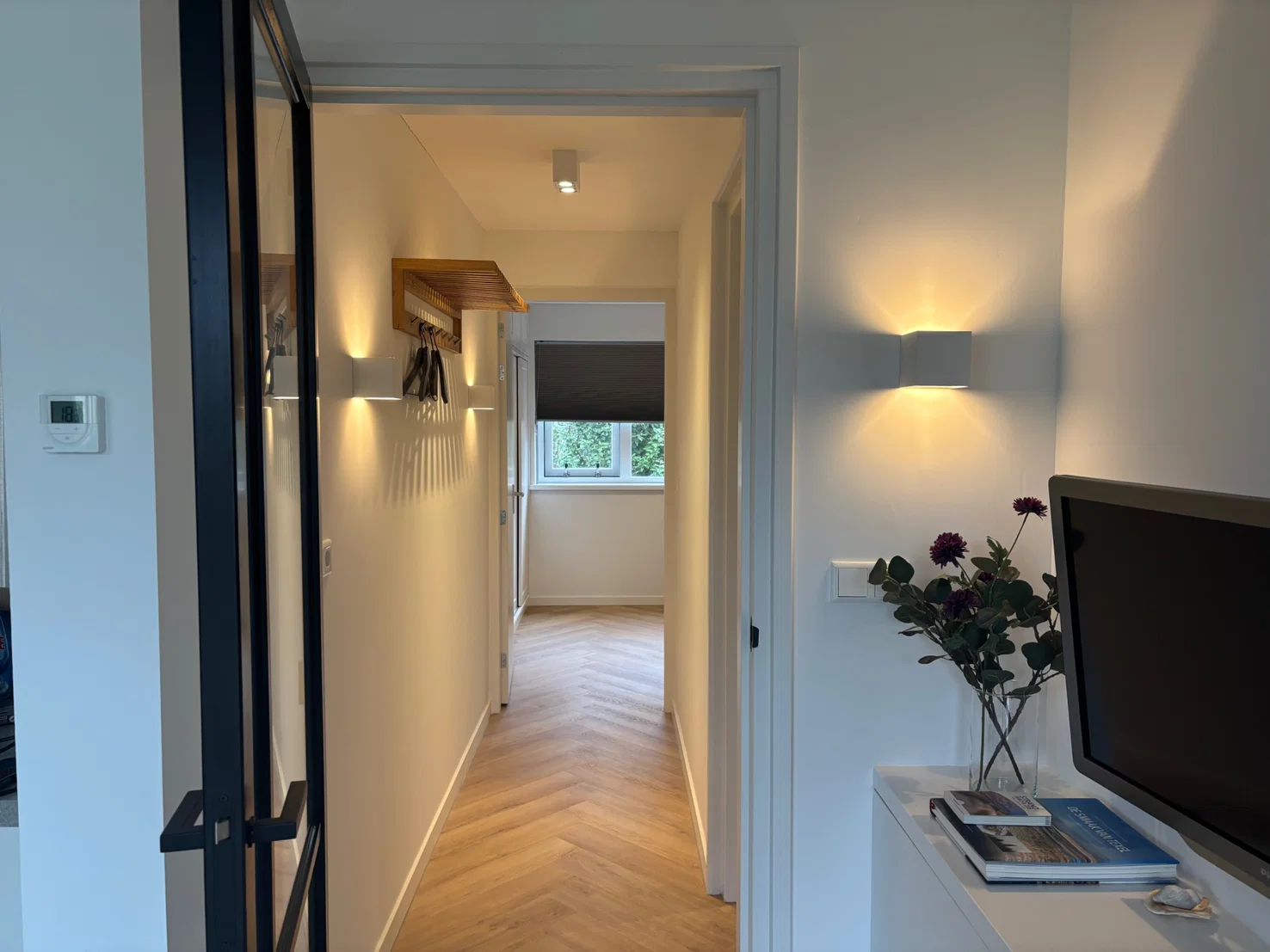 De gang naar de slaapkamers
